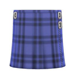 Animal Crossing Items Belted Wraparound Skirt Blue