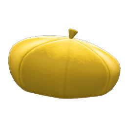 Animal Crossing Items Beret Mustard