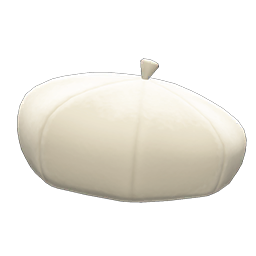 Animal Crossing Items Beret White