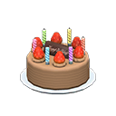 Animal Crossing Items Birthday Cake Chocolate buttercream