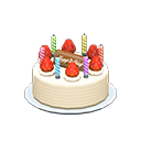 Animal Crossing Items Birthday Cake Whipped-cream topping