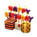 Animal Crossing Items Birthday Candles Orange