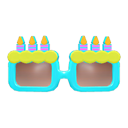 Animal Crossing Items Birthday Shades Blue