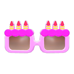 Animal Crossing Items Birthday Shades Pink