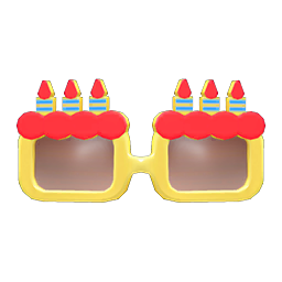 Animal Crossing Items Birthday Shades Yellow