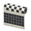 Animal Crossing Items Switch Black Two-toned Tile Wall