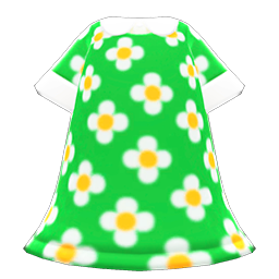 Animal Crossing Items Blossom Dress Green