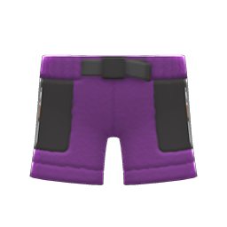 Animal Crossing Items Boa Shorts Purple