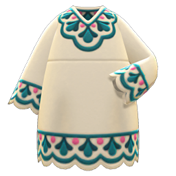 Animal Crossing Items Bohemian Tunic Dress Green