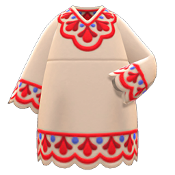 Animal Crossing Items Bohemian Tunic Dress Red