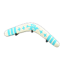 Animal Crossing Items Boomerang White & blue