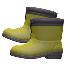 Animal Crossing Items Boots Olive