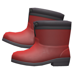 Animal Crossing Items Boots Red