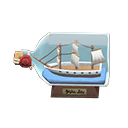 Animal Crossing Items Bottled Ship Trading ship