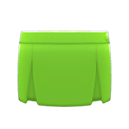 Animal Crossing Items Box-pleated Skirt Green