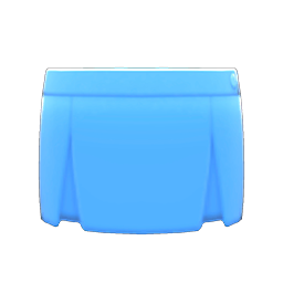 Box-pleated Skirt Light blue
