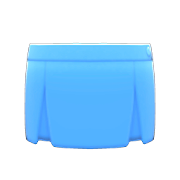 Animal Crossing Items Box-pleated Skirt Light blue