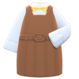 Animal Crossing Items Box-skirt Uniform Brown