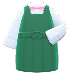Animal Crossing Items Box-skirt Uniform Green