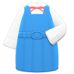 Animal Crossing Items Box-skirt Uniform Light blue