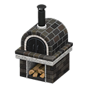 Animal Crossing Items Brick Oven Black