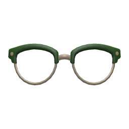 Browline Glasses Green