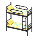 Animal Crossing Items Bunk Bed Black / Colorful lines