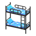 Animal Crossing Items Bunk Bed Black / Space