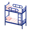 Animal Crossing Items Bunk Bed Blue / Checkered