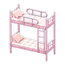 Animal Crossing Items Bunk Bed Pink / Checkered