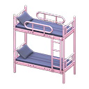 Animal Crossing Items Bunk Bed Pink / Striped