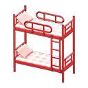 Animal Crossing Items Bunk Bed Red / Checkered