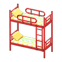 Animal Crossing Items Bunk Bed Red / Colorful lines