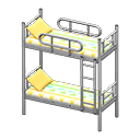 Animal Crossing Items Bunk Bed Silver / Colorful lines