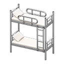 Animal Crossing Items Bunk Bed Silver / White