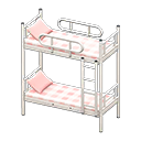Animal Crossing Items Bunk Bed White / Checkered
