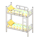 Animal Crossing Items Bunk Bed White / Colorful lines