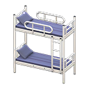 Animal Crossing Items Bunk Bed White / Striped