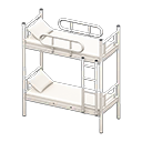 Animal Crossing Items Bunk Bed White / White