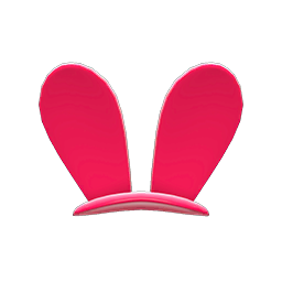 Animal Crossing Items Bunny Ears Red