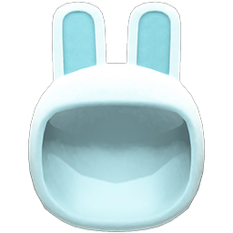 Animal Crossing Items Bunny Hood White