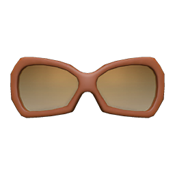 Animal Crossing Items Butterfly Shades Brown