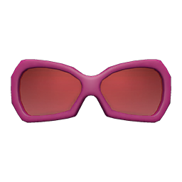 Animal Crossing Items Butterfly Shades Red