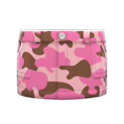 Animal Crossing Items Camo Skirt Pink