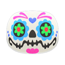 Animal Crossing Items Candy-skull Mask Blue