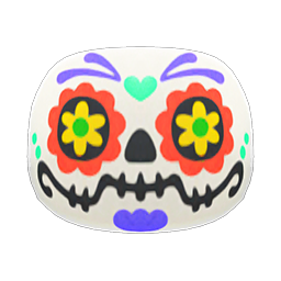 Animal Crossing Items Candy-skull Mask Orange
