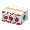 Animal Crossing Items Cardboard Box Apples