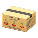 Animal Crossing Items Cardboard Box Cherries