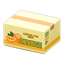 Animal Crossing Items Cardboard Box Oranges