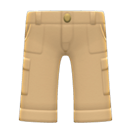 Animal Crossing Items Cargo Pants Beige
